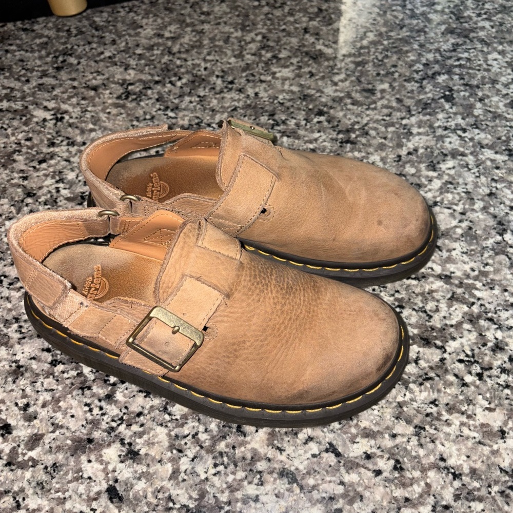 Dr. Martens Brown Leather Loafers Slip-Ons